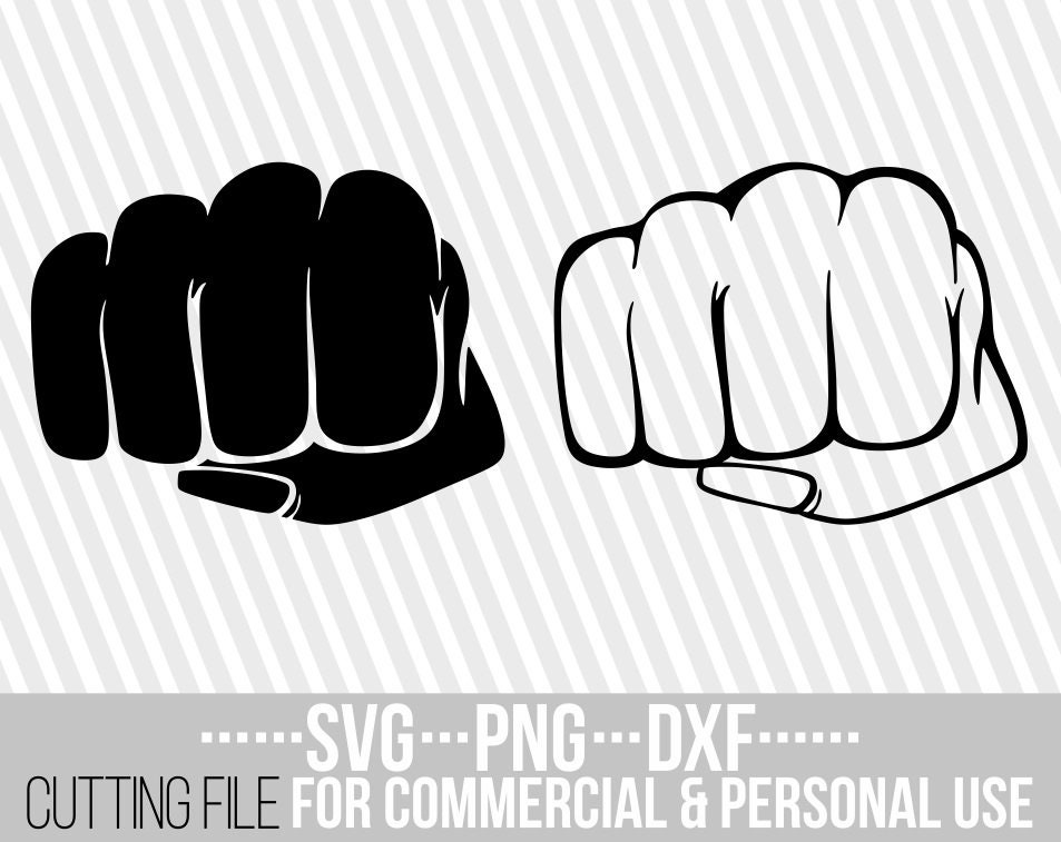 Download Punch Svg Hand Svg Power Svg Fist Svg Man Svg Fingers Svg Strong Woman Svg Vector File For Cricut Silhouette Instant Download