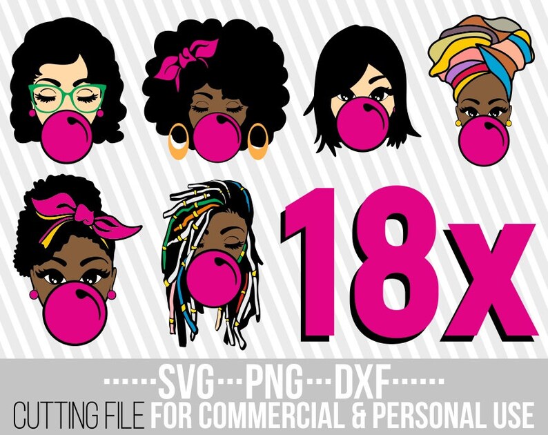 Download 18x Beauty Woman bundle svg Melanin poppin svg Black woman ...