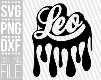 Leo svg, Zodiac Sign svg, Horoscope, Dripping words, Afro Woman, Graffiti, Cut Files, File for Cricut,Silhouette , Instant download