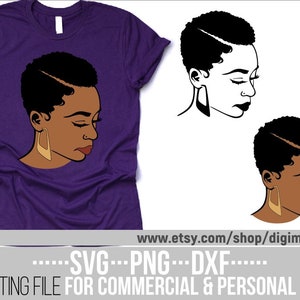 Melanin svg, Glamour, Short Hair svg, Natural Hair svg, Black Woman, Afro svg, Black History, Classy svg, File for Cricut, Instant download