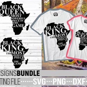 Black King svg, Black Queen svg, Afrika Kaart svg, Chess Piece svg, Black Girl Magic, Cut Files, Bestand voor Cricut, Silhouet, Instant download