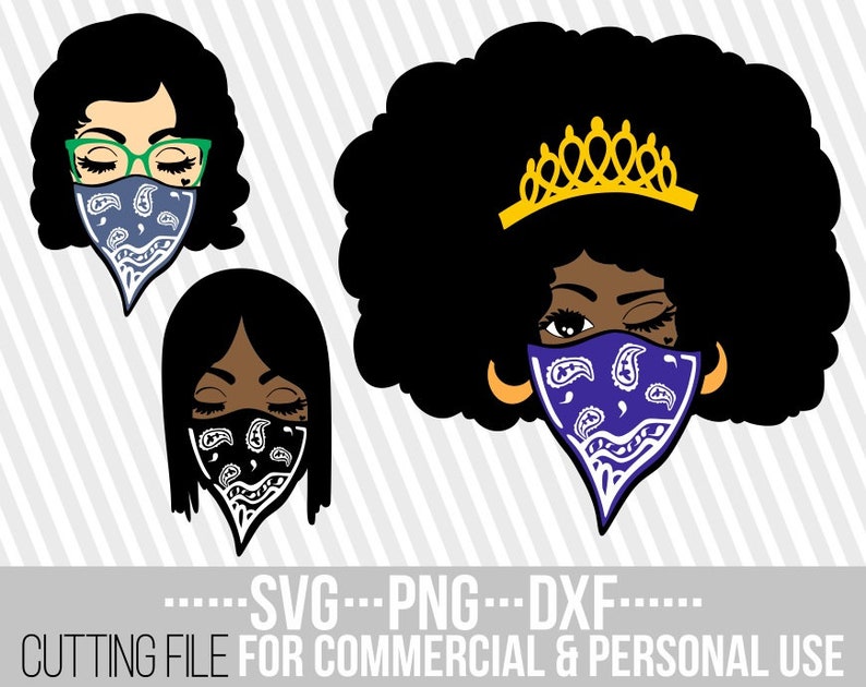 Download 3x Woman with bandana bundle svg Melanin poppin Rap svg | Etsy