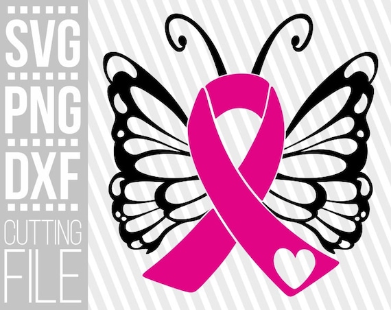 Download Butterfly svg Wings svg Breast cancer Pink ribbon svg | Etsy