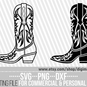 Cowboy Boots svg, Fashion svg, Western Boots svg, Cowgirl svg, Rodeo svg, Country svg, Lasso svg, Shoes, File for Cricut, Instant download