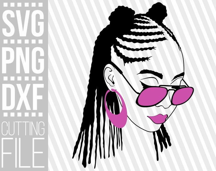 Download Black Girl Magic Braid Hairstyle Black Woman With Glasses Svg Afro Woman Silhouette File For Cricut Instant Download Cuttable Vector Clip Art Art Collectibles Tomtherapy Co Il