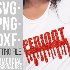 Periodt svg,Dripping words, Afro woman, Melanin, Black Girl Magic,Graffiti, Silhouette, File for Cricut, Vector, Instant download, Printable