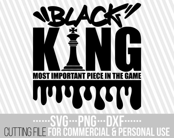 Download Black King svg Chess Piece SVG African Black man Black | Etsy