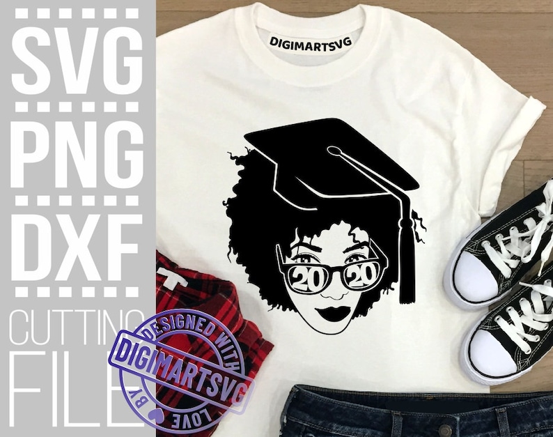 Download Graduation Black Woman with glasses svg Afro woman svg ...