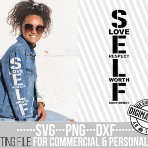 Empowered Women svg, Self Love svg, Selbstachtung, Graffiti, schwarze Frau svg, Afroamerikaner, Ärmel Design, Datei für Cricut, Vektor