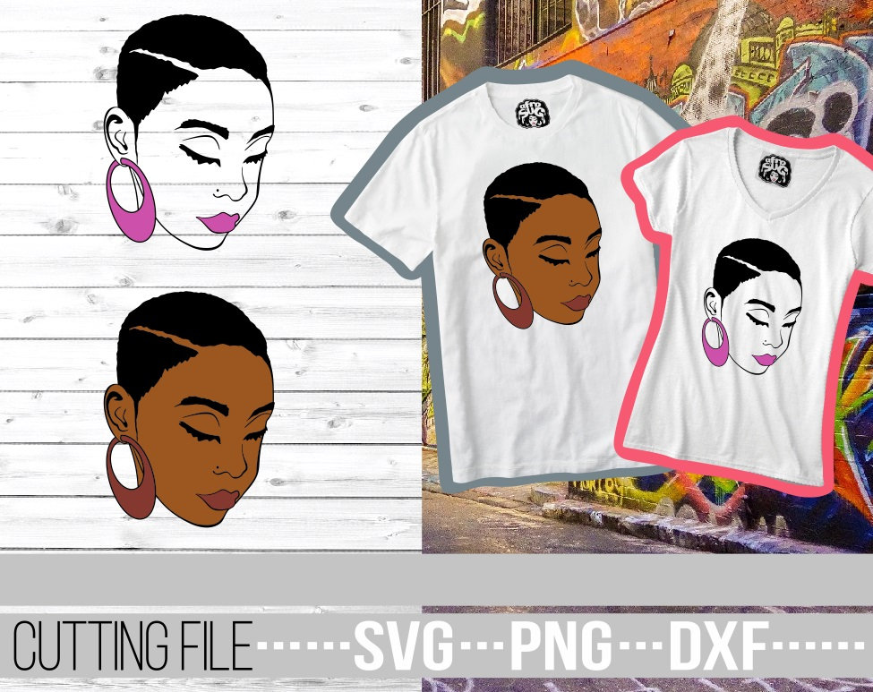Download Afro Woman Svg Melanin Black Woman Svg Afro Svg Short Hair File For Cricut Vector Silhouette Instant Download Cuttable Sublimation
