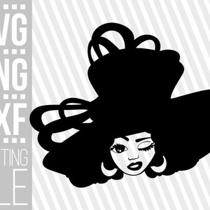 Black Woman with Hat svg, Melanin, lady with hat svg, Black Girl Magic svg, Printable, File for Cricut, Silhouette ,Instant download