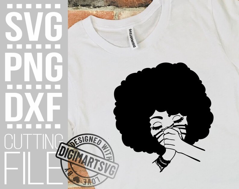 Download Praying Afro Woman svg Mask svg Black Girl svg Melanin | Etsy