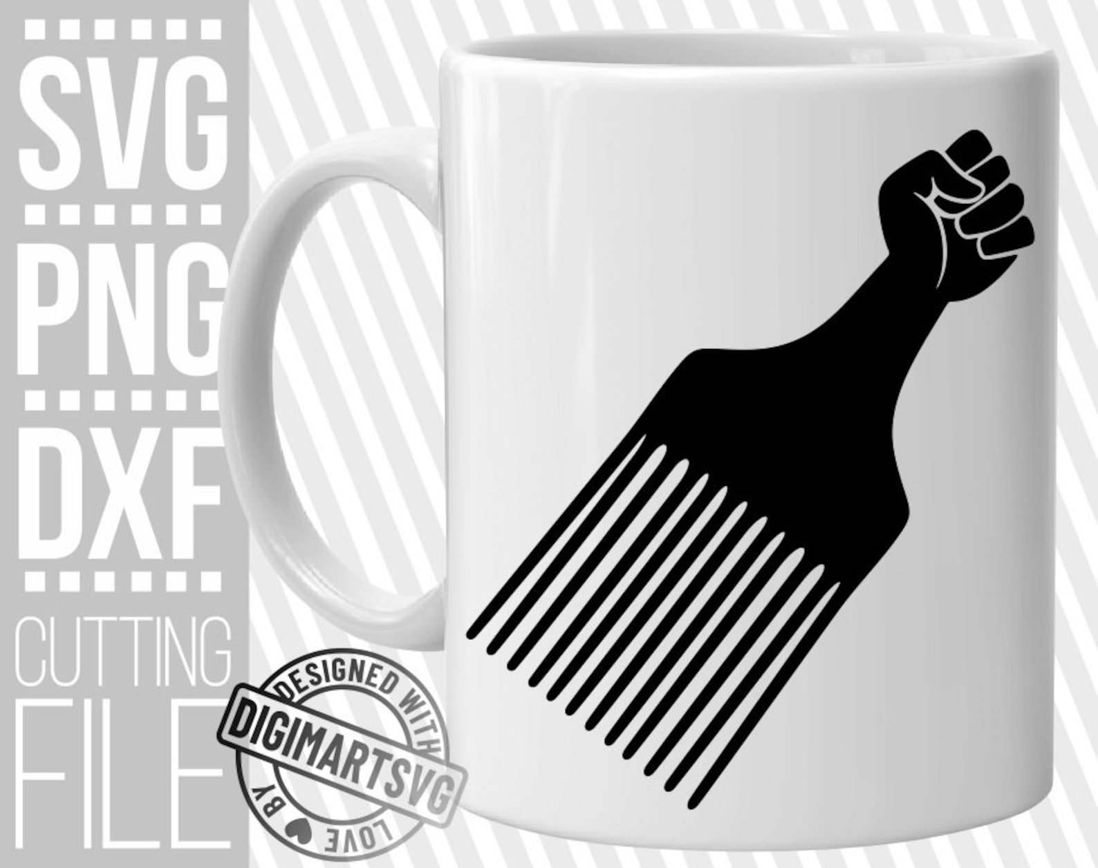 Hair Comb Svg Fist Svg Hair Stylist Svg Hand Svg Power Etsy