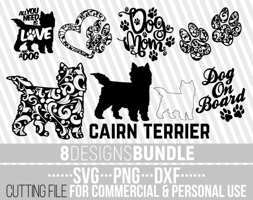 Download 8x Cairn Terrier Mandala Bundle Svg Dog Bundle Svg Dog Shapes Mandala Dog Svg Cuttable File Silhouettes Bundle Cricut File Vector