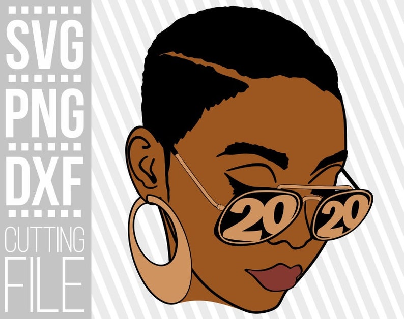 Free Free 326 Black Woman With Glasses Svg Free SVG PNG EPS DXF File