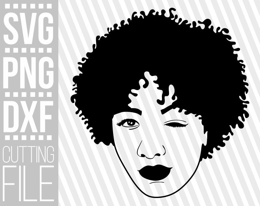 Download Black Woman Svg Afro Woman Svg Natural Hair Svg Black Girl Magic Melanin File For Cricut Vector Silhouette Instant Download Cuttable