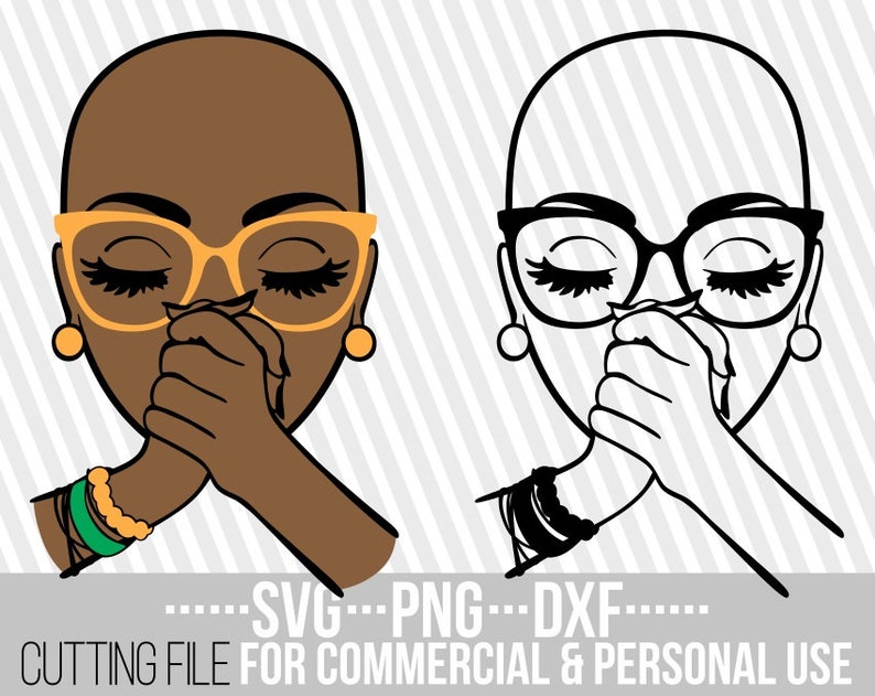 Download Clip Art Bald Woman Svg Praying Black Lady With Glasses Svg Silhouette God Svg File For Cricut Jesus Afro Woman Svg Instant Download Cuttable Art Collectibles