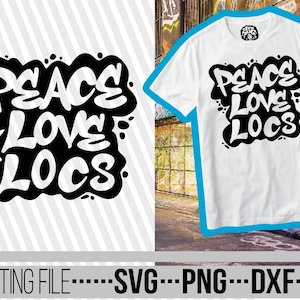 ピース ラブ ロックス svg、ブラック クイーン svg、アフリカ系アメリカ人、メラニン svg、アフロ ヘア svg、グラフィティ svg、母の日 svg、Cricut 用ファイル、ベクター