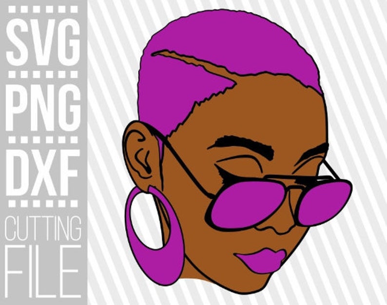 Download Black Woman with glasses svg Blonde Hair svg Layered svg ...