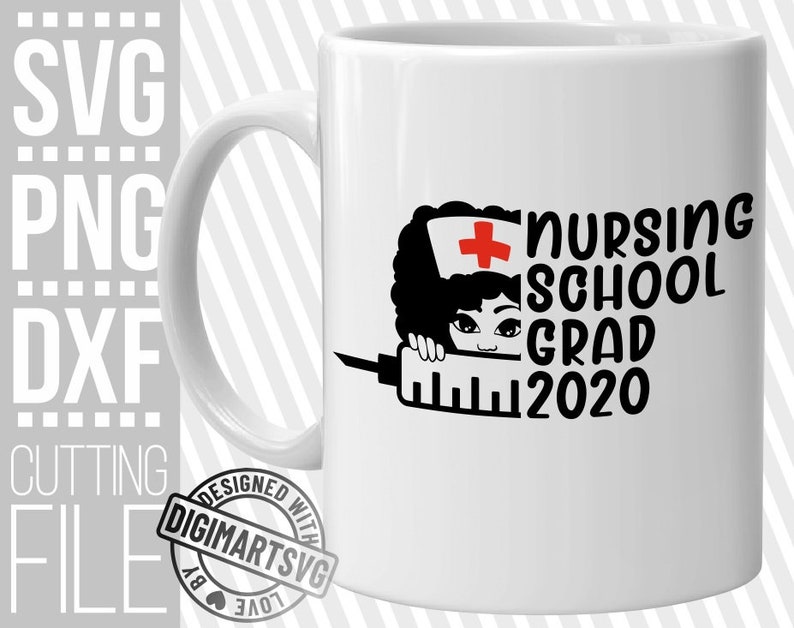 Download Nursing School Grad 2020 svg Peeking Girl svg Black Woman | Etsy