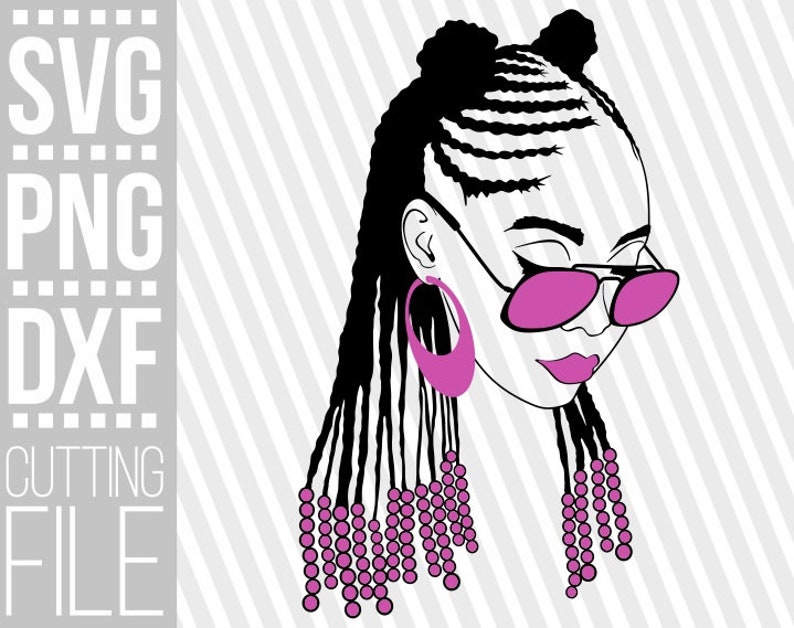 Download Clip Art Silhouette Braid Hairstyles With Weave File For Cricut Vector Black Woman With Glasses Svg Black Girl Magic Instant Download Cuttable Art Collectibles