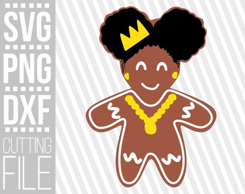 Download Silhouette Instant Download Gingerbread Girl Svg Cookie Gingerbread Man Svg Afro Puffs File For Cricut Afro Woman Svg Cuttable Files Clip Art Art Collectibles Keyforrest Lt