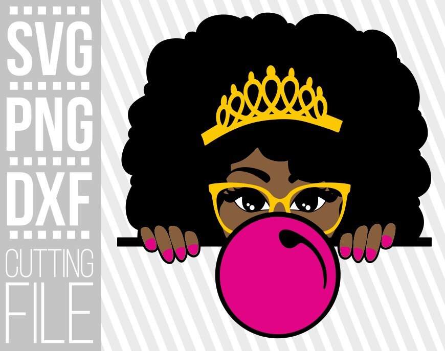 Download Peeking Afro Queen svg Melanin poppin svg Black woman svg ...