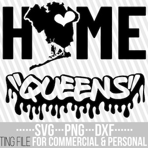 2x Queens Bundle Svg, Home Svg, New York, State Svg, NY Zustand Svg, Graffiti, Karte, Silhouetten, Datei für Cricut, druckbare, sofortiger Download