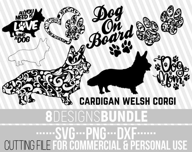 Download 8x Cardigan Welsh Corgi Mandala Bundle Svg Dog Bundle Svg Dog Shapes Mandala Dog Cuttable File Silhouettes Bundle Cricut File Vector
