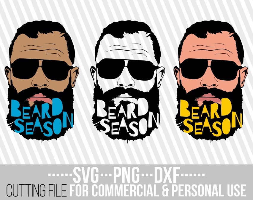 Download Beard Man Svg Beard Season Svg Hipster Svg Father S Day Svg Sunglasses File For Cricut Vector Silhouette Instant Download Cuttable