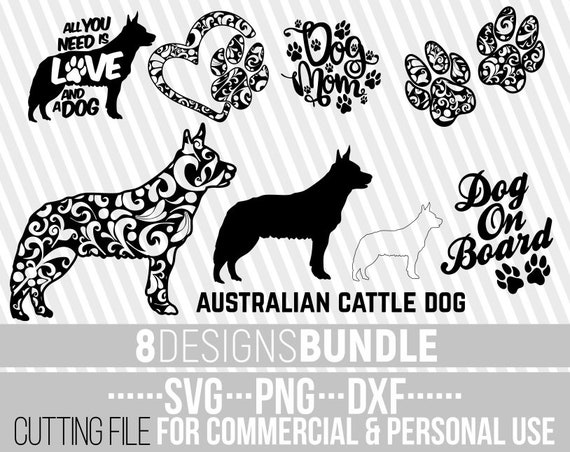Download 8x Australian Cattle Dog Mandala Bundle Svg Dog Bundle Svg Etsy