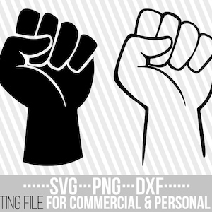 2x Faust svg, Hand svg, Power svg, Frau svg, Mann svg, Finger svg, Punch svg, Vektor, Datei für Cricut, Silhouette , Sofort download