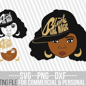 Black Girl Magic SVG, melanine SVG, Afro Woman, Black Girl SVG, Black Kids SVG, zwarte geschiedenis, bestand voor Cricut, silhouet, instant download