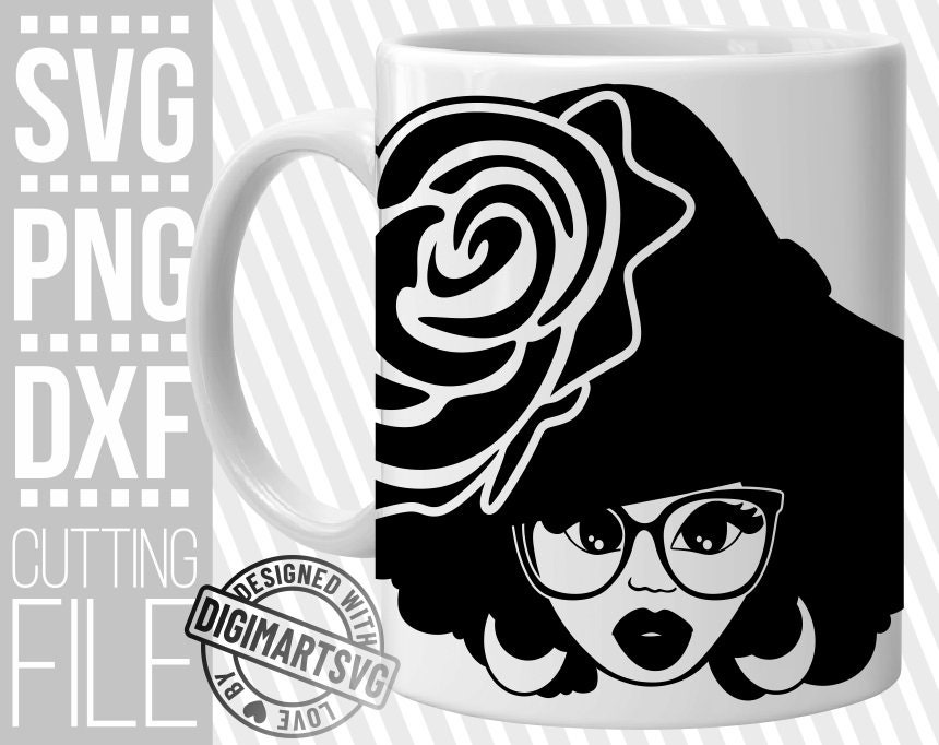 Download Amazing Black Woman With Glasses Svg Melanin Afro Girl Svg Elegant Girl Black Girl Magic File For Cricut Silhouette Instant Download