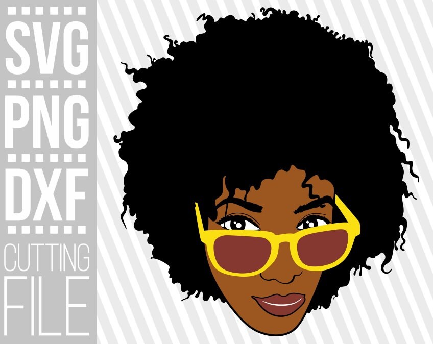 Free Free 326 Black Woman With Glasses Svg Free SVG PNG EPS DXF File