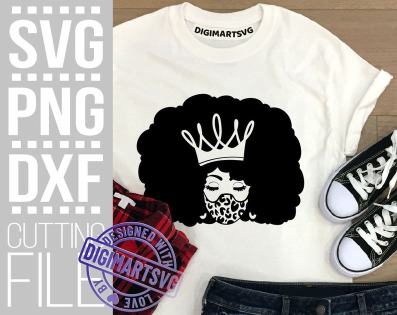 Black Girl in Crown svg Melanin svg Afro Woman svg Queen ...