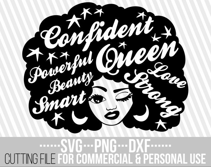 Download Afro Woman Svg Words Svg Wink Svg Hairstyle Melanin Black Woman Svg Black Girl Magic File For Cricut Silhouette Instant Download
