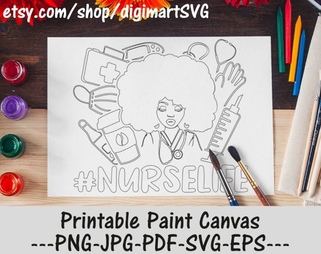 Nurse Life Png, Nurses Day Svg, Nursing Svg, Black Woman Svg, Nurse