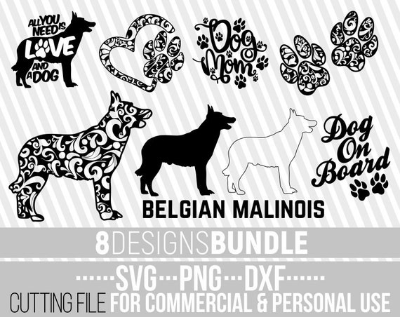 Download 8x Belgian Malinois Mandala Bundle Svg Dog Bundle Svg Dog Etsy