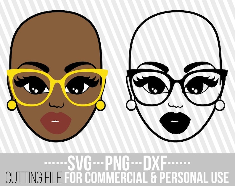 Free Free 86 Black Woman With Glasses Svg Free SVG PNG EPS DXF File