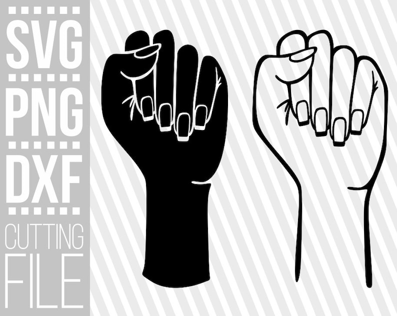 Download Power Fist svg Hand svg Power svg Woman svg Female Fist | Etsy