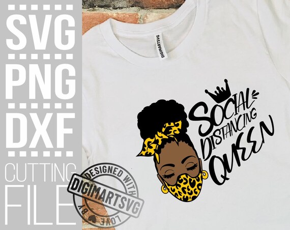 Download Social Distancing Queen Svg Woman In Mask Svg Leopard Prints Etsy
