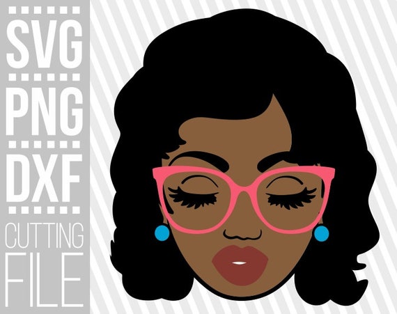 Free Free 66 Black Woman With Glasses Svg Free SVG PNG EPS DXF File