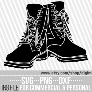 US Combat Boots svg, Army svg, Shoes svg, Veteran svg, American Veteran svg, Military svg, War svg, File for Cricut, Vector, Instant downloa