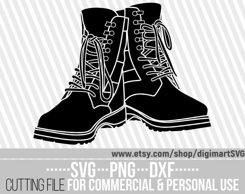 Combat Boots Svg File Combat Boots Clipart Veteran Shirt Navy Svg 