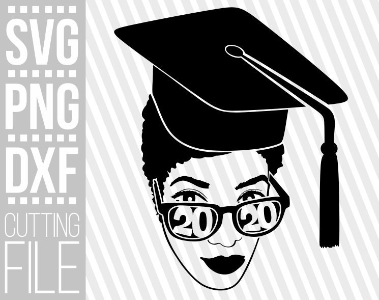 Download Graduation Woman Svg Graduation Svg Melanin Afro Woman 2020 Year Black Girl Magic Svg File For Cricut Silhouette Instant Download