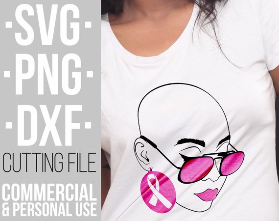 Download Instant Download File For Cricut Silhouette Never Give Up Svg Breast Cancer Bald Woman Svg Pink Ribbon Svg Cut Files Awareness Ribbon Clip Art Art Collectibles