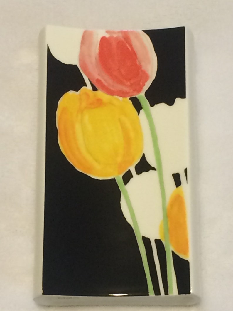 Mikasa Bone China*Two-Sided Concave Floral Design*Michael Lax 6 Art Deco Vase*Made in Japan