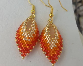 Autumn Leaf Earrings - Miniature