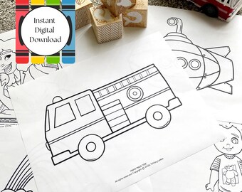 Kolorowanki do druku dla dzieci: Ilustracje „Mama Made Time” (wersja cyfrowa do pobrania)